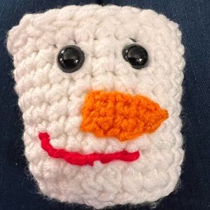 Office Snowman Crocheted Frosy Snowman with 6 snowballs. Great in office snowba…
